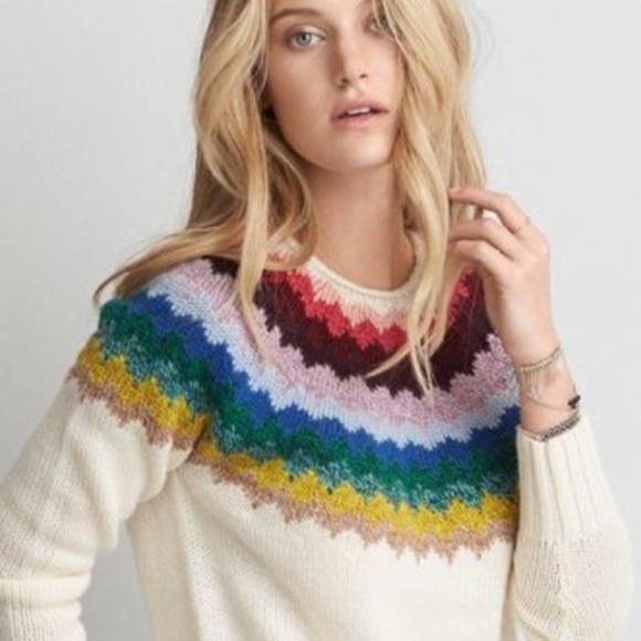 American Eagle Outfitters Sweaters - American Eagle Ahh-mazingly Soft Rainbow Sweater
